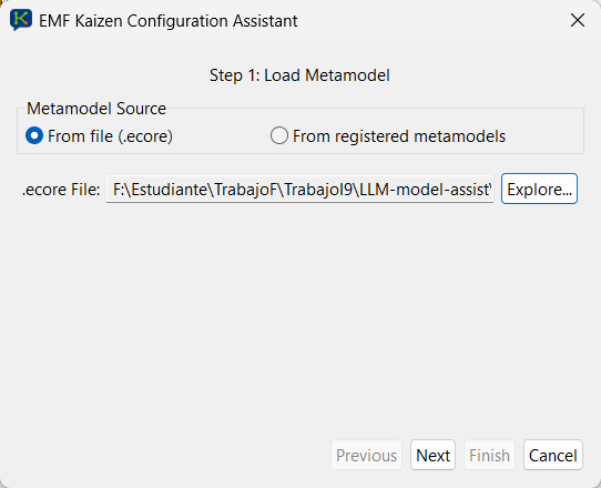Step 1: Load target meta-model from file or registered meta-models